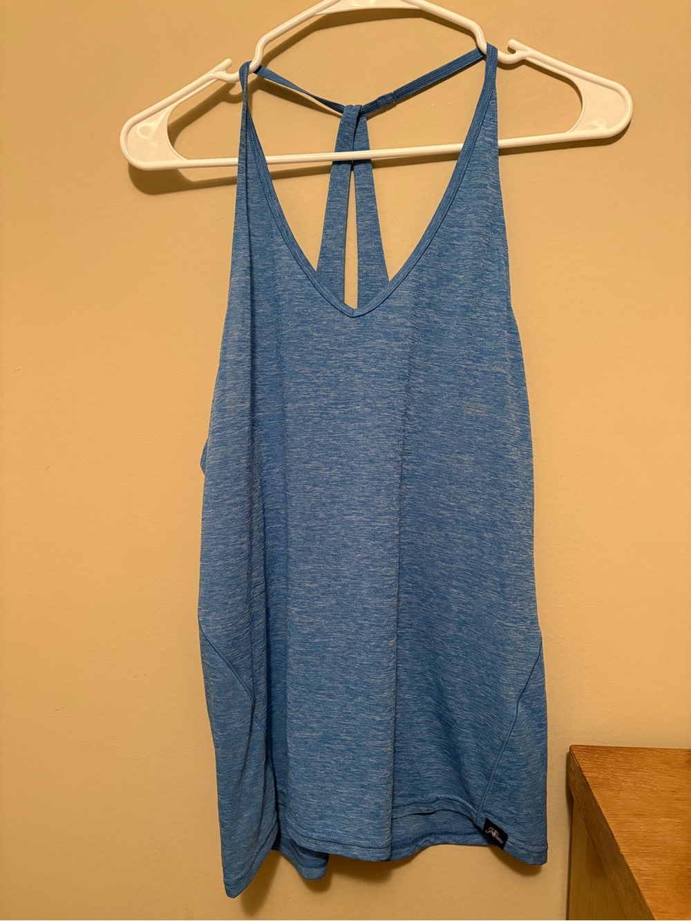 J. Crew/ New Balance Heathered Blue Strappy V-Neck Tank
